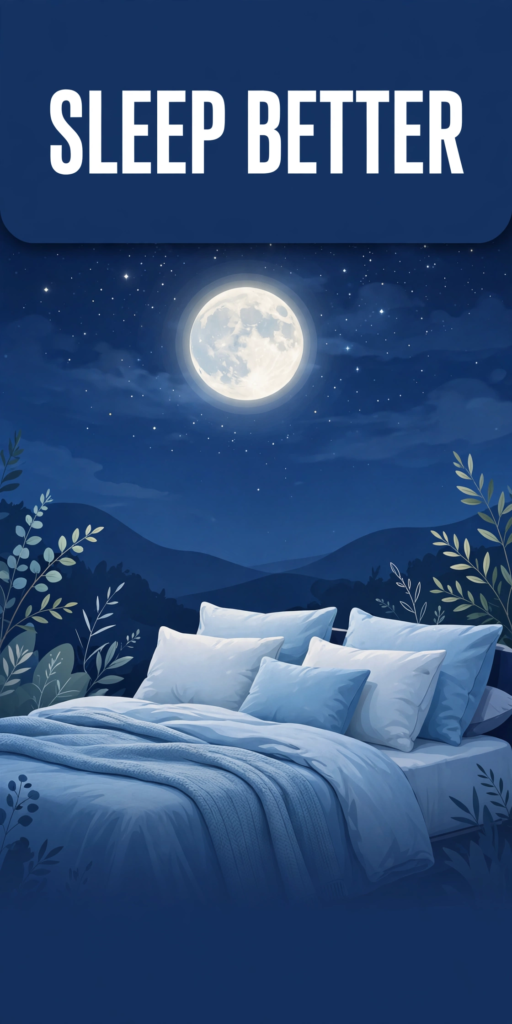 Sleep better infographic poster